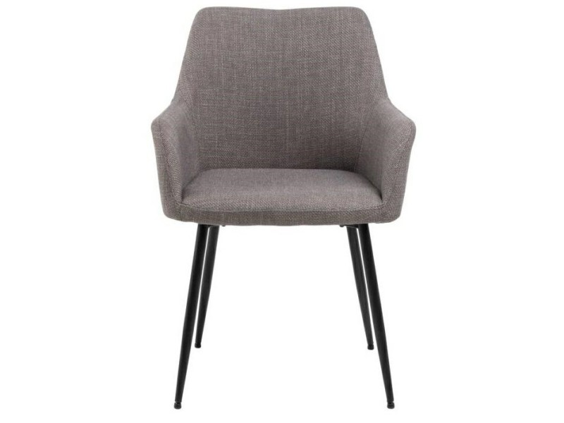 Krzesło Lizzy z podłokietnikami szare jasne - ACTONA